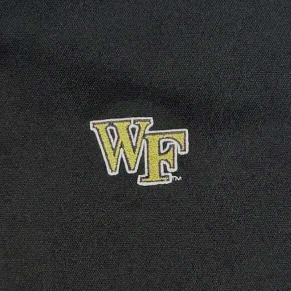 Johnnie-O Prep-Formance Polo Shirt XL Black Wake Forest WF Logo Performance Golf - Picture 4 of 7